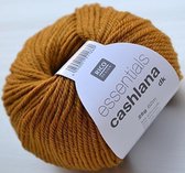 Rico Essentials Cashlana (DK) Saffraan [ 011 ] PAK MET 10 BOLLEN a 25 GRAM. INCL. Gratis Digitale vinger haak en brei toerenteller