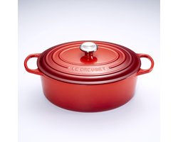 Le Creuset Signature Braadpan - 8,9 liter - 35 cm - Kersenrood
