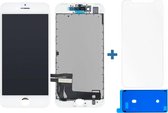 Compleet LCD Scherm voor de iPhone 7 incl. tempered glass screenprotector + plakstrip|Wit/White|AAA+ reparatie onderdeel