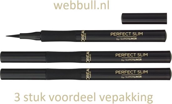 Foto: L or al paris super liner perfect slim eyeliner zwart 3 stuk