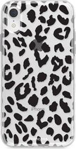 Fooncase Hoesje Geschikt voor iPhone XR - Shockproof Case - Back Cover / Soft Case - Luipaard / Leopard print