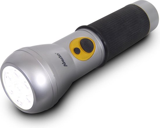 Onderverdelen spreker muziek Alecto ATL-120S Oplaadbare LED zaklamp | Altijd een opgeladen zaklamp bij  de hand | Zilver | bol.com