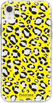 iPhone XR hoesje TPU Soft Case - Back Cover - Luipaard / Leopard print / Geel