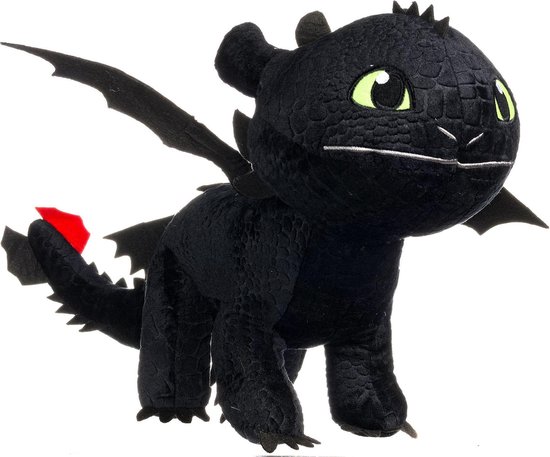 Giant Toothless Plush toy (Hoe Tem een 3) The hidden world tandloos knuffel... |