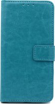 HB Hoesje Geschikt voor Samsung Galaxy A80 - Portemonnee Book Case - Kaarthouder & Magneetlipje - Turquoise