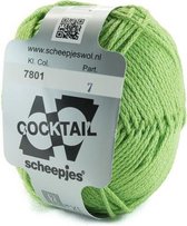 Scheepjes Cocktail groen-lime donker 7801 - PAK MET 13 BOLLEN a 50 GRAM. KL.NUM. 01.