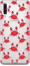 Samsung Galaxy A50 hoesje TPU Soft Case - Back Cover - Crabs / Krabbetjes / Krabben