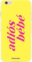 iPhone 6 Plus hoesje TPU Soft Case - Back Cover - Adios Bebe / Geel & Roze