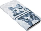 Katten kunstleer hoesje iPhone XS / X