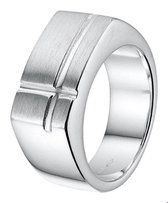 Zilveren Ring poli/mat  19.50 mm (61)