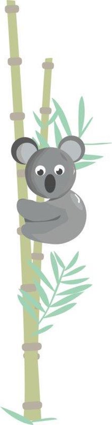 Koala met bamboe muursticker