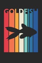 Vintage Goldfish Notebook - Gift for Animal Lover - Colorful Goldfish Diary - Retro Goldfish Journal