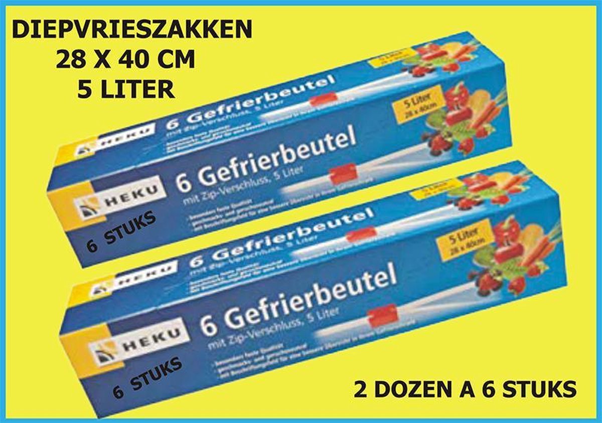 Diepvrieszakken Groot 5 Liter Bol Com