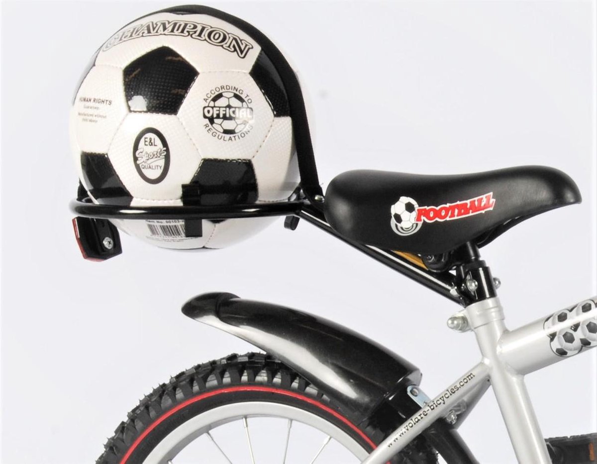 Volare Voetbalhouder - voor fietsen vanaf 16 inch - zwart | bol.com