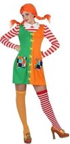 Verkleed kostuum - sterk meisje - pippie kostuum voor dames - carnavalskleding - voordelig geprijsd M/L (38-40)