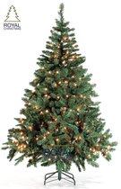 Royal Christmast - Nepkerstboom Dakota - Lengte 180 cm - met 250 geïntegreerd warm LED lampjes - 498 Takken
