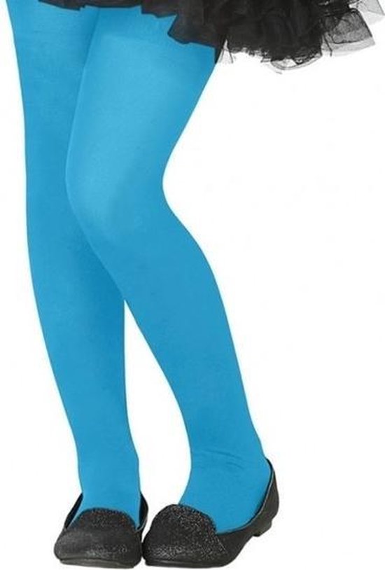 Scheur Verkleuren krater Neon blauwe verkleed panty voor kinderen | bol.com