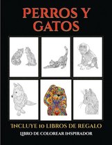 Libro de colorear inspirador (Perros y gatos)