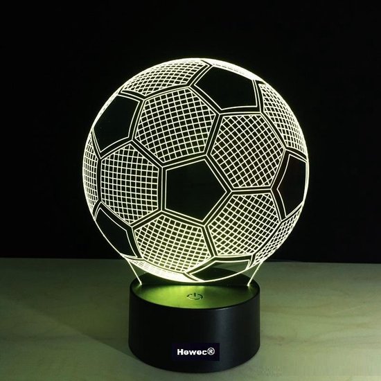Hewec® Optische 3D illusie lamp Voetbal
