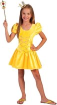 Geel prinsessen verkleed jurkje voor meisjes - carnavalskleding voor kinderen 116 (6 jaar)
