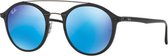 Ray-Ban RB4266 601S55 - Round Tech - zonnebril - Zwart / Blauw Spiegel - 49mm