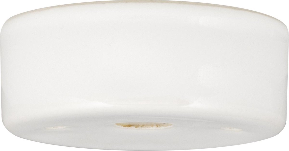 Plafondkap Porselein Wit 8x3cm Geschikt voor 1-5 kabels