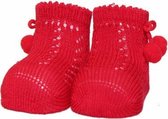 iN ControL 2pack NEWBORN socks JACQUARD red