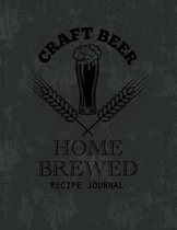 Craft Beer Home Brewed Recipe Journal