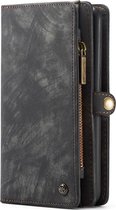 Caseme - Samsung Galaxy A50 Hoesje - Uitneembare Portemonnee Vintage Zwart