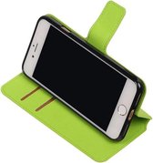 Groen Apple iPhone 7 TPU wallet case booktype hoesje HM Book