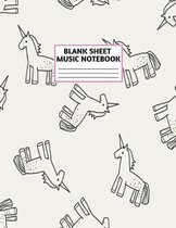 Blank Sheet Music Notebook