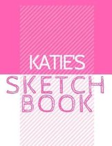 Katie's Sketchbook: Personalized Crayon Sketchbook with Name