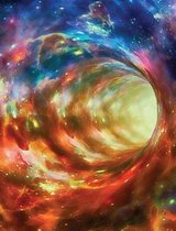 Outer Space Composition Notebook Wormhole, Graph Paper