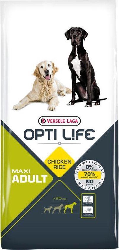 Naleving van blozen nieuwigheid Versele Laga Opti Life Adult Maxi - Hondenvoer - 12,5 kg | bol.com