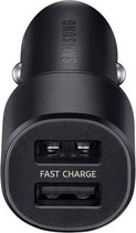 Samsung Dual USB Autolader / Fast Charger 15W - Zwart
