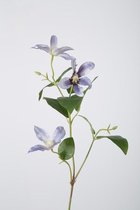 Clematis - kunstbloem - 1 stuk - zijden bloem - blauw - topkwaliteit - 61cm