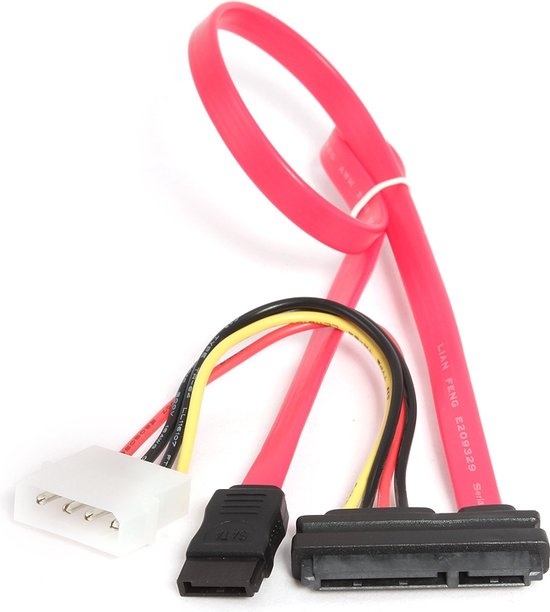Câble SATA III Gembird - 1 Mètre, Rouge, Pour Disque Dur/SSD Interne