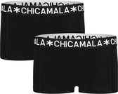 Chicamala - Girls 2-Pack Boxershort Black - Maat: 134-140