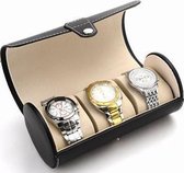 Luxe Heren en Dames Horloge  Cylinder met plaats voor 3 horloges