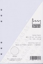 Aanvulling Dotted 116g/m²  Wit Notitiepapier voor A5 Succes Filofax of Kalpa Organizers 100 Pag + Planner