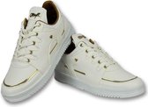 Cash Money High Sneakers Online - Sneaker Homme De Luxe Blanc - CMS71 - Blanc - Tailles: 42