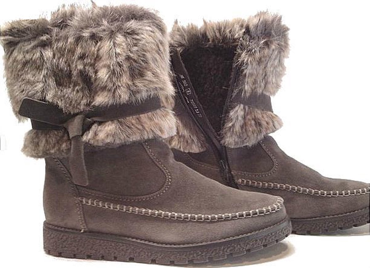 zwarte laars met bont | Skadi Outdoor Design
