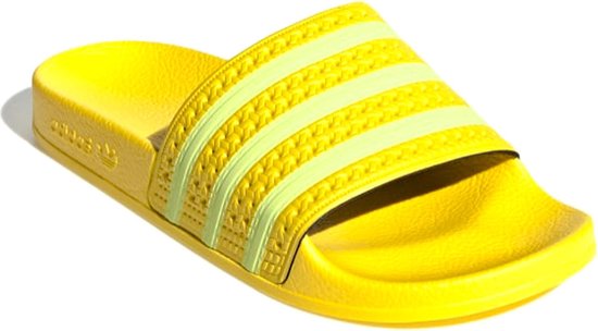 adidas Adilette Slippers - Maat 38 - Vrouwen - geel | bol.com