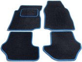 PK Automotive Complete Velours Automatten Zwart Met Lichtblauwe Rand Honda CR-V 2002-2007 (excl. automaat)