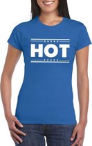 Hot t-shirt blauw dames L