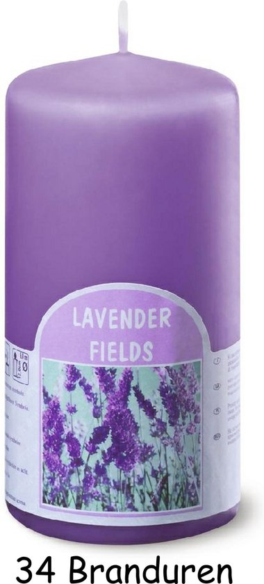 Fractie plak bezorgdheid Bolsius Lavender fields - lavendel - Geurkaars - 12 x 6 cm - 10 stuks |  bol.com