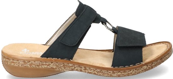 rieker slippers zwart
