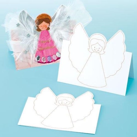 zanger aanraken Lil Kaarten met 3D-afbeeldingen van een engel - creatieve knutselpakket voor  kinderen en... | bol.com