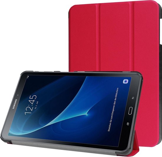 Housse pour Tablette Samsung Galaxy Tab A 10.1 2016 Case Book Case - Rouge  | bol.com