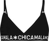 Chicamala - Meisjes Tryangle top Zwart - 122/128